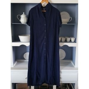 Vintage NY&CO Button Down Polka Dot Dress